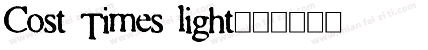Cost Times light字体转换